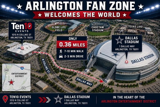 Ten 10 to Dallas Stadium